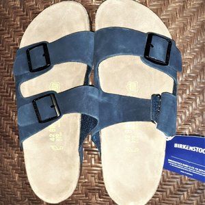 birkenstock Arizona Navy Suede sandals 42 Wide